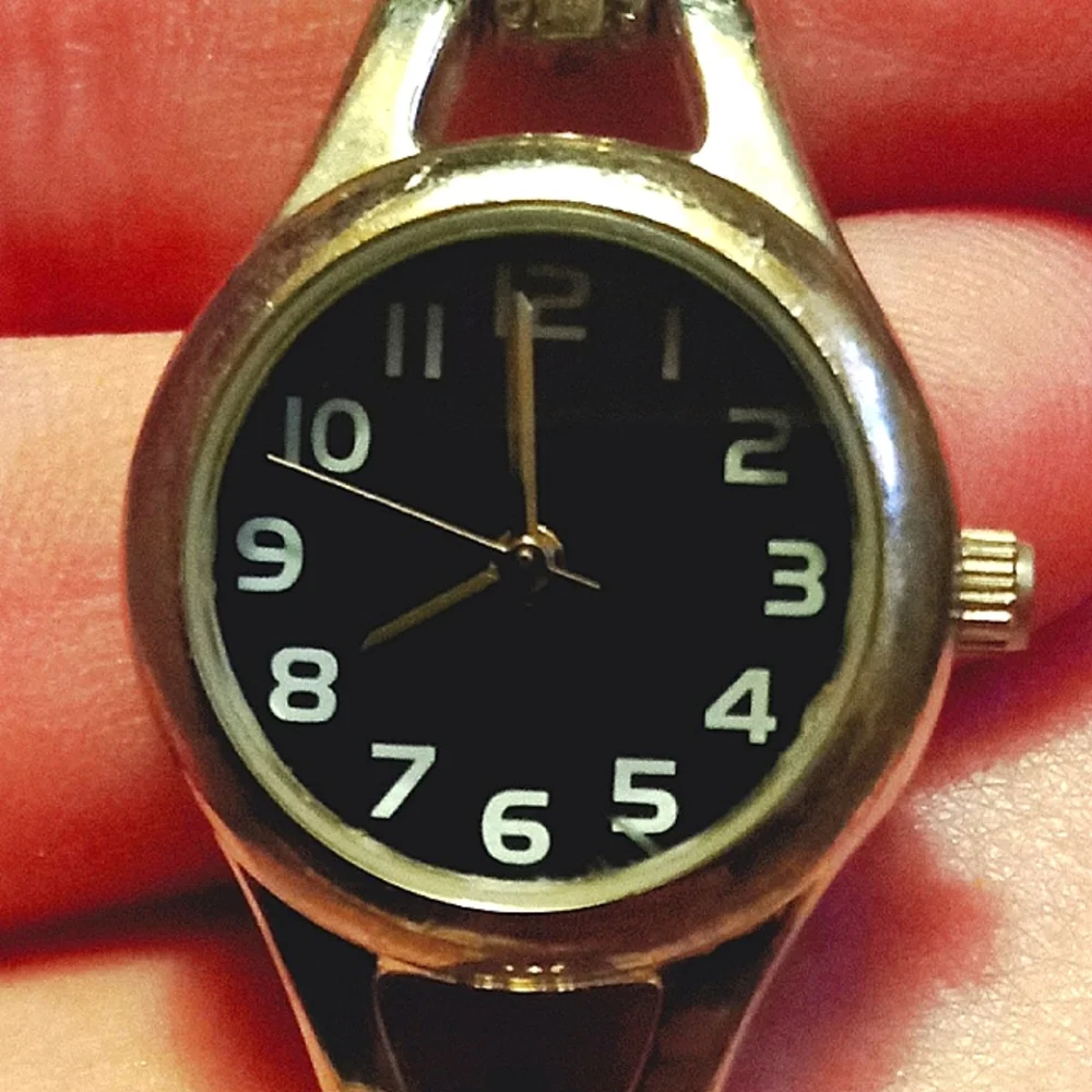Vintage Japan Motv Quarts V377 Watch - Two Toned Black Face Vintage Japan Motv Quarts V377 Watch - Two | Mercari main image 3